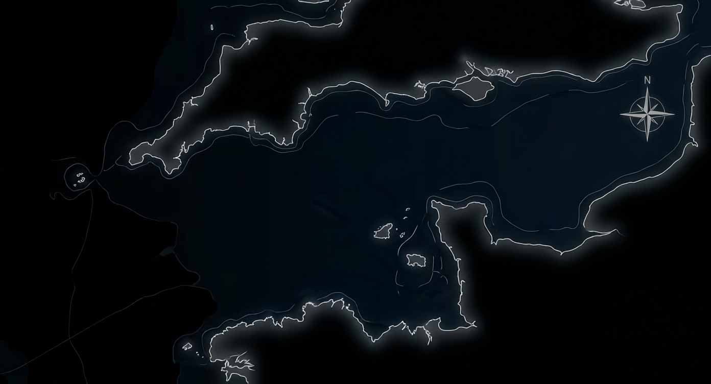 Carte de navigation en Manche