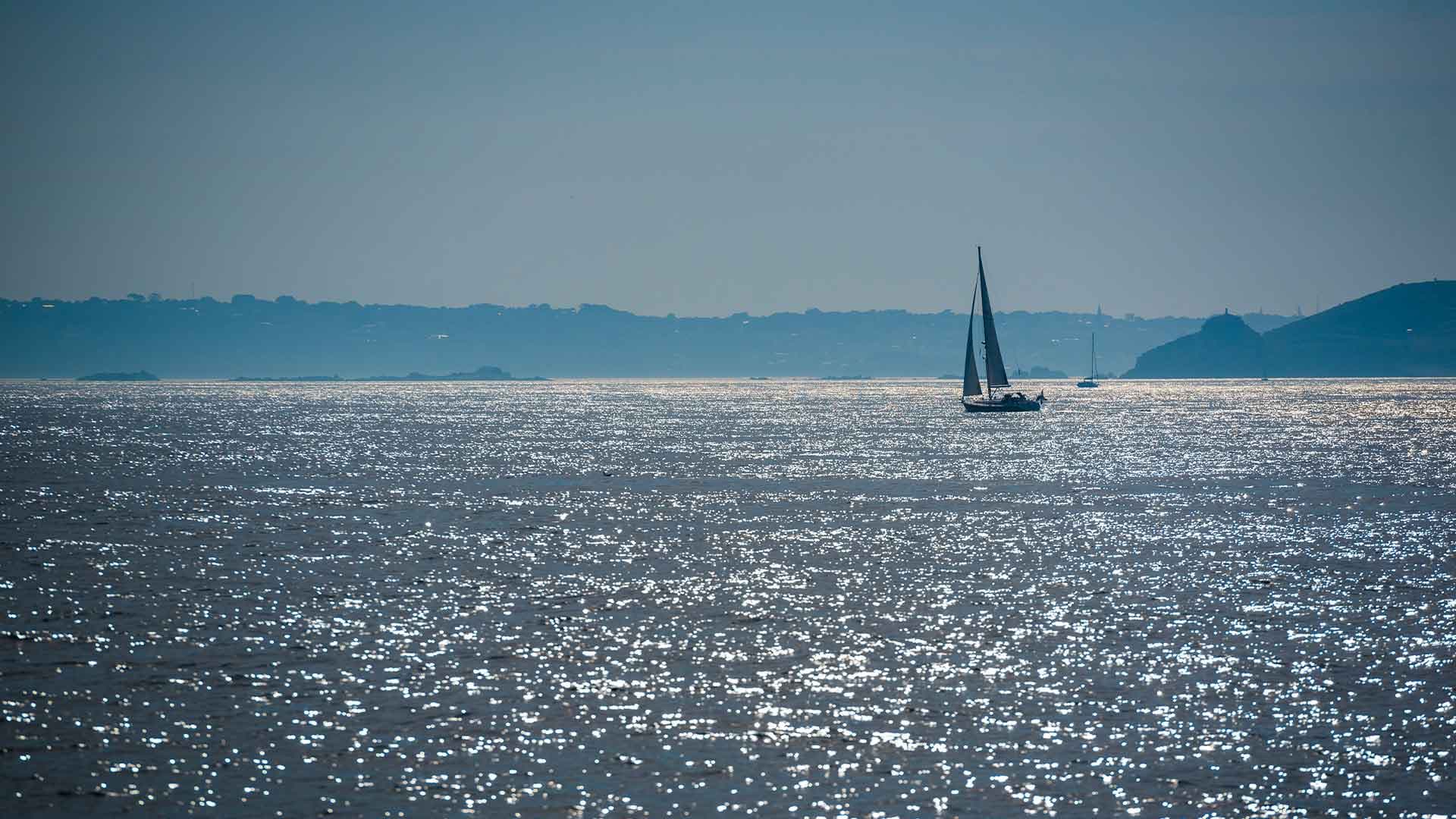 Carte de navigation au départ de Cherbourg dans la Manche